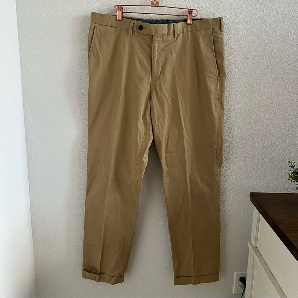 Lands' End Men's Tailored Fit Classic Clothing Khaki Pants Uniform Office Casual